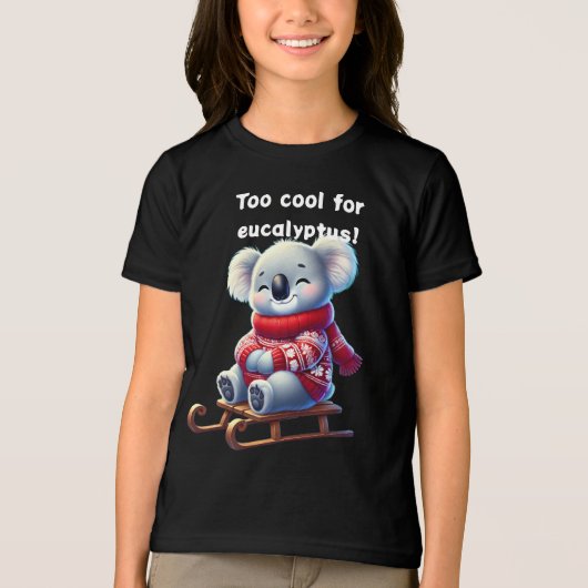 Too Cool for Eucalyptus | Funny Koala Kids T-Shirt トライブレンドＴシャツ (正面)