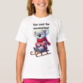 Too Cool for Eucalyptus | Funny Koala Kids T-Shirt Tシャツ (正面)