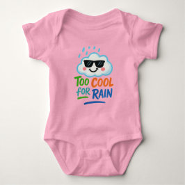 Too Cool for Rain | Cute Cloud Baby Bodysuit ベビーボディスーツ