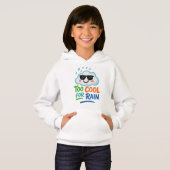 Too Cool for Rain Cute Cloud Kids' Pullover Hoodie (正面フル)