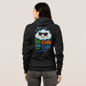 Too Cool for Rain Fun Cloud Cartoon Zip-Up Hoodie パーカ (裏面フル)