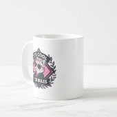 Too Cool For Rules – Modern Streetwear Cat Mug コーヒーマグカップ (正面左)