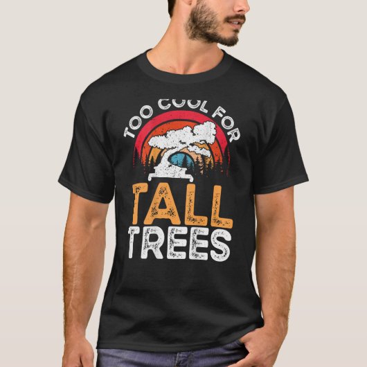 Too Cool For Tall Trees Backprint Bonsai Tシャツ (正面)