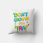 Too Cool for This Weather | Funny Quote Throw Pill クッション (裏面)