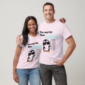 Too Cool for Your Climate Funny Penguin Tシャツ (ユニセックス)