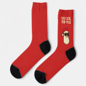 Too Cool for Yule Christmas Socks ソックス (左)