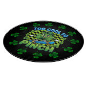 Too Cool to Pinch Skateboard Shamrock St. Patricks カッティングボード (角)