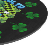 Too Cool to Pinch Skateboard Shamrock St. Patricks カッティングボード (角)