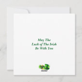 Too Cool to Pinch Skateboard Shamrock St. Patricks シーズンカード (裏面)