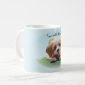 Too cute for a Ruffian コーヒーマグカップ (正面左)