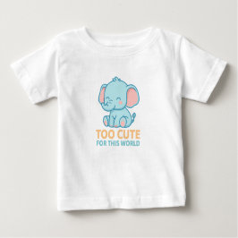 Too Cute for This World – Baby Elephant Dreamer ベビーTシャツ
