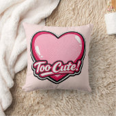 💗✨ “Too Cute!” Heart Pillow 🛋️🎀 クッション (ブランケット)