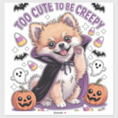 Too Cute to be Creepy Halloween Tee PNG シール (シート)