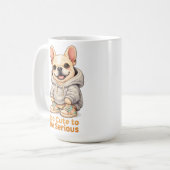 Too Cute to Be Serious – Funny French Bulldog  コーヒーマグカップ (正面左)