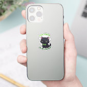 Too Cute To Be Unlucky Black Cat St Patrick  シール (スマートフォン)