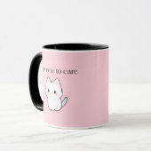 Too Cute to Care Mug – Sassy Cute Coffee Cup マグカップ (正面左)