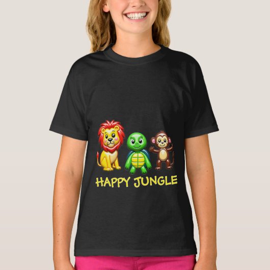 “Too Cute to Handle! Funny Animal Friends T-Shirt  Tシャツ (正面)