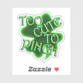 Too Cute To Pinch St. Patrick's Day シール (シート)