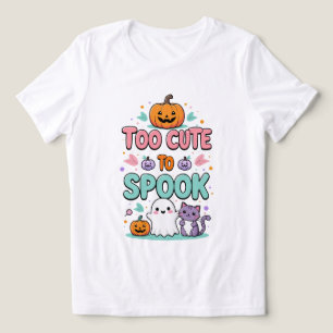 Too Cute to Spook – かわいいパステルハロウィン トライブレンドTシャツ