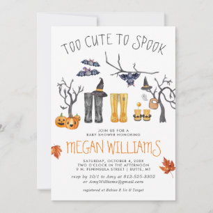 Too Cute to Spook   ハロウィン・ベビーシャワー