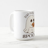 Too Cute To Spook | 美しいハロウィン コーヒーマグカップ (正面左)
