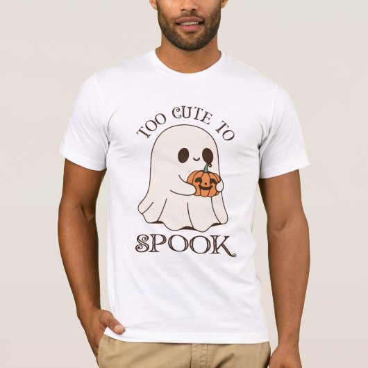 Too Cute To Spook | 美しいハロウィン Tシャツ (正面)
