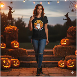 Too Cute To Spook – Adorable Ghost Cat Halloween  トライブレンドＴシャツ