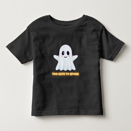 Too Cute To Spook – Adorable Kawaii Ghost Hallowee トドラーTシャツ (正面)