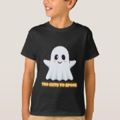 Too Cute To Spook – Adorable Kawaii Ghost Hallowee Tシャツ (正面)