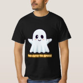Too Cute To Spook – Adorable Kawaii Ghost Hallowee Tシャツ (正面)