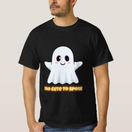 Too Cute To Spook – Adorable Kawaii Ghost Hallowee Tシャツ