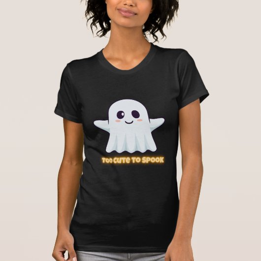 Too Cute To Spook – Adorable Kawaii Ghost Hallowee Tシャツ (正面)