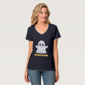 Too Cute To Spook – Adorable Kawaii Ghost Hallowee Tシャツ (正面フル)