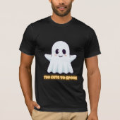 Too Cute To Spook – Adorable Kawaii Ghost Hallowee Tシャツ (正面)