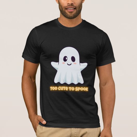 Too Cute To Spook – Adorable Kawaii Ghost Hallowee Tシャツ (正面)