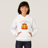 Too Cute to Spook – Adorable Pumpkin Hoodie (正面フル)