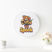 Too Cute To Spook Cat ラージ壁時計 (ホーム)