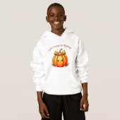 Too Cute to Spook – Cozy Pumpkin Hoodie (正面フル)
