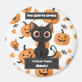Too Cute to Spook – Custom Halloween Magnet マグネット (正面)