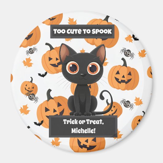 Too Cute to Spook – Custom Halloween Magnet マグネット (正面)