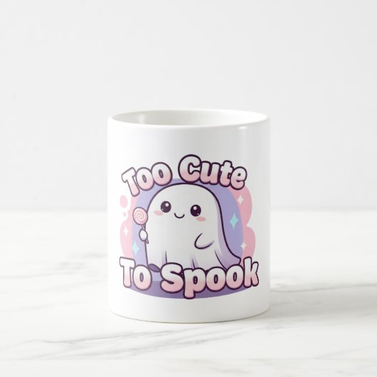 Too Cute To Spook Cute Ghost Adorable Spooky コーヒーマグカップ (中央)