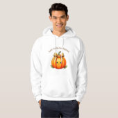 Too Cute to Spook – Fun Pumpkin Hoodie パーカ (正面フル)