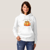 Too Cute to Spook – Fun Pumpkin Hoodie パーカ (正面フル)