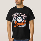 Too Cute to Spook Ghost Design Tシャツ (正面)