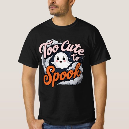 Too Cute to Spook Ghost Design Tシャツ (正面)