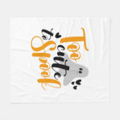 Too Cute To Spook Ghost Halloween Funny Hoodie フリースブランケット (正面(横))