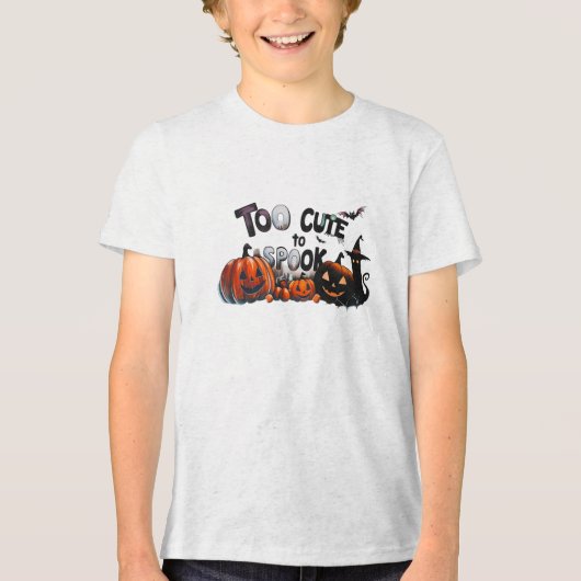 Too Cute To Spook -Halloween トライブレンドＴシャツ (正面)