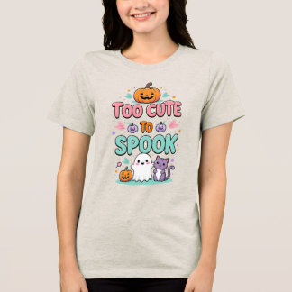 Too Cute to Spook – Kawaii Pastel Halloween トライブレンドＴシャツ