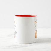 Too Cute to Spook Mug – Halloween Coffee Cup ツートーンマグカップ (中央)