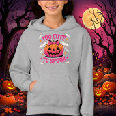 Too Cute to Spook Pink Coquette Halloween Pumpkin